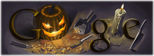 google doodle halloween 2008